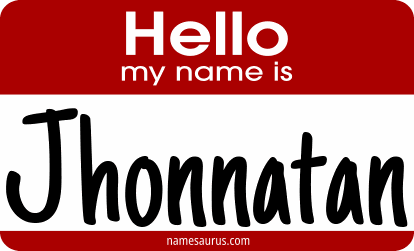Hello my name is Jhonnatan png download