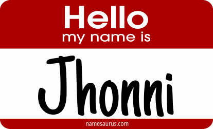 Hello my name is Jhonni png download
