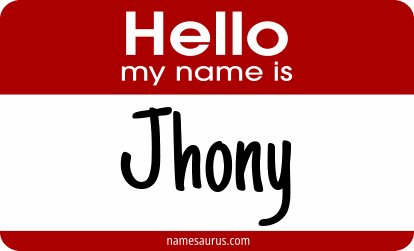 Hello my name is Jhony png download