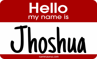 Hello my name is Jhoshua png download