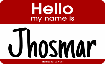 Hello my name is Jhosmar png download