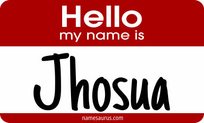 Hello my name is Jhosua png download