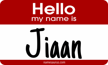 Hello my name is Jiaan png download