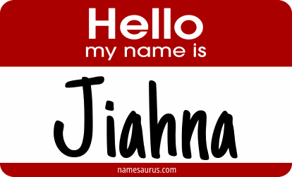 Hello my name is Jiahna png download