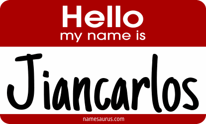 Hello my name is Jiancarlos png download