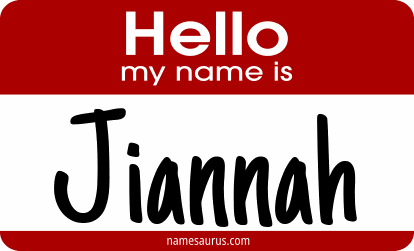 Hello my name is Jiannah png download