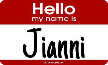 Hello my name is Jianni png download