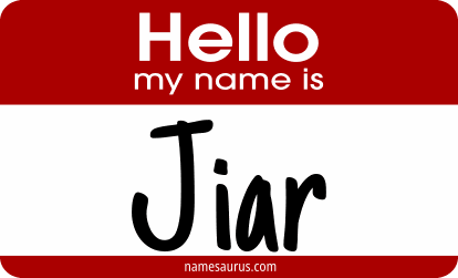 Hello my name is Jiar png download