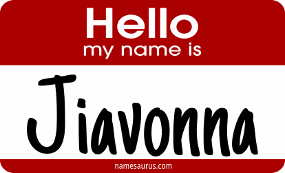 Hello my name is Jiavonna png download