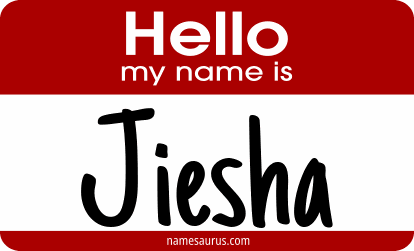 Hello my name is Jiesha png download