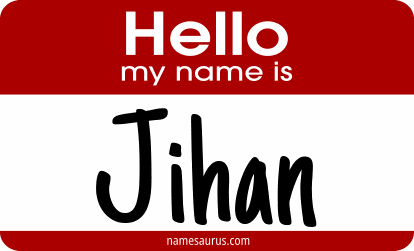 Hello my name is Jihan png download