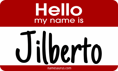 Hello my name is Jilberto png download