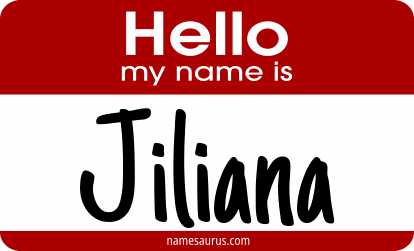 Hello my name is Jiliana png download