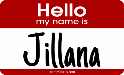 Hello my name is Jillana png download