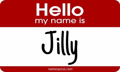 Hello my name is Jilly png download