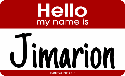 Hello my name is Jimarion png download