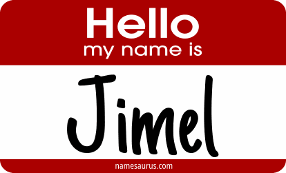 Hello my name is Jimel png download