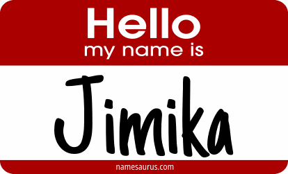 Hello my name is Jimika png download
