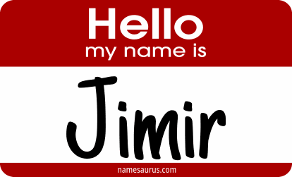 Hello my name is Jimir png download