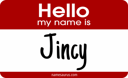 Hello my name is Jincy png download