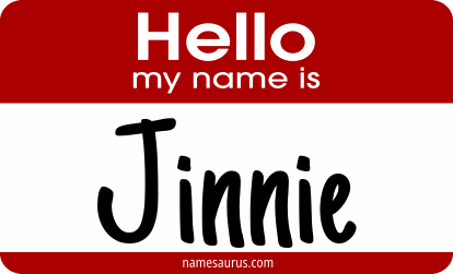 Hello my name is Jinnie png download