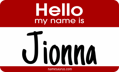 Hello my name is Jionna png download