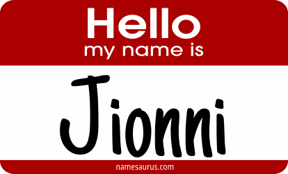 Hello my name is Jionni png download