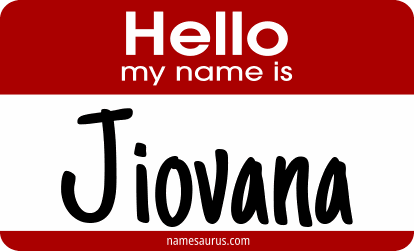 Hello my name is Jiovana png download