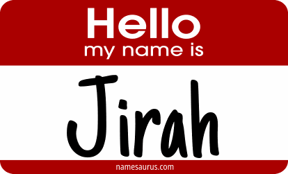 Hello my name is Jirah png download