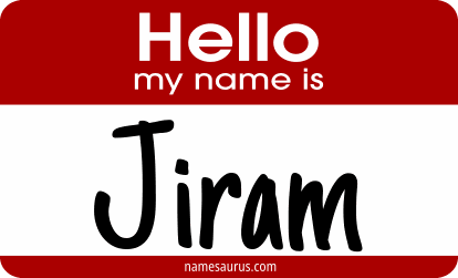 Hello my name is Jiram png download
