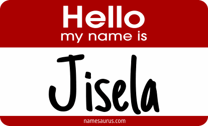 Hello my name is Jisela png download