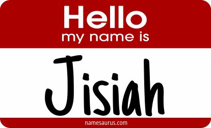 Hello my name is Jisiah png download
