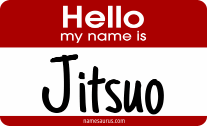 Hello my name is Jitsuo png download
