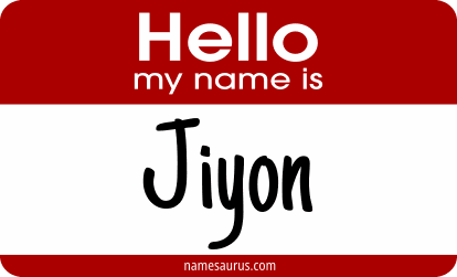 Hello my name is Jiyon png download