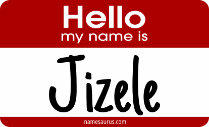 Hello my name is Jizele png download