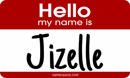 Hello my name is Jizelle png download