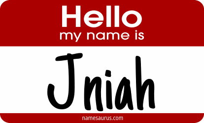 Hello my name is Jniah png download
