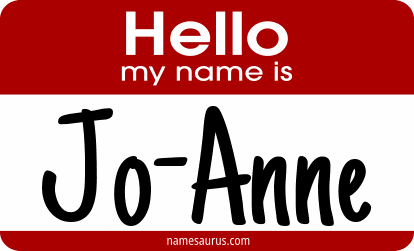 Hello my name is Jo-Anne png download