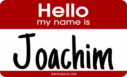 Hello my name is Joachim png download