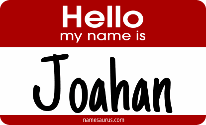 Hello my name is Joahan png download