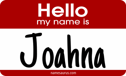 Hello my name is Joahna png download