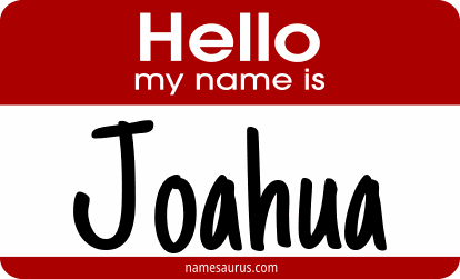 Hello my name is Joahua png download