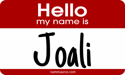 Hello my name is Joali png download