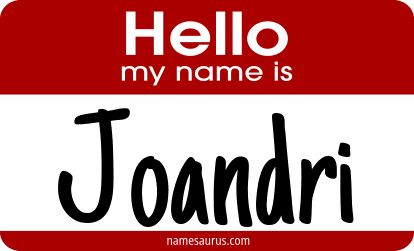 Hello my name is Joandri png download