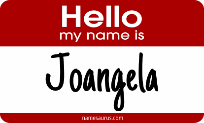 Hello my name is Joangela png download
