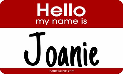 Hello my name is Joanie png download
