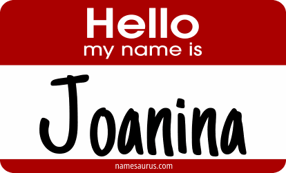 Hello my name is Joanina png download