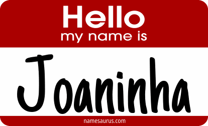 Hello my name is Joaninha png download