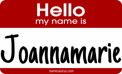 Hello my name is Joannamarie png download