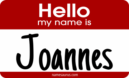 Hello my name is Joannes png download